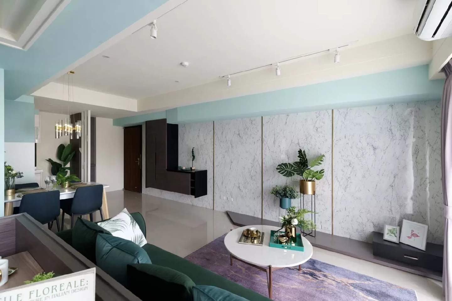 現(xiàn)代北歐風(fēng)格效果圖賞析 漸變藍的純凈空間