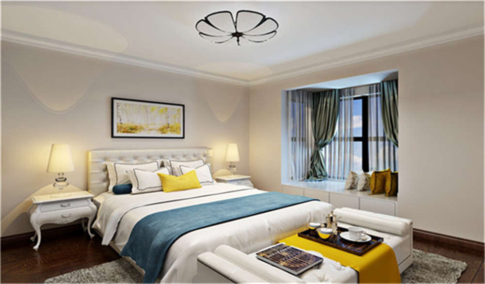 龍湖九里晴川-現(xiàn)代簡約-臥室設計效果圖