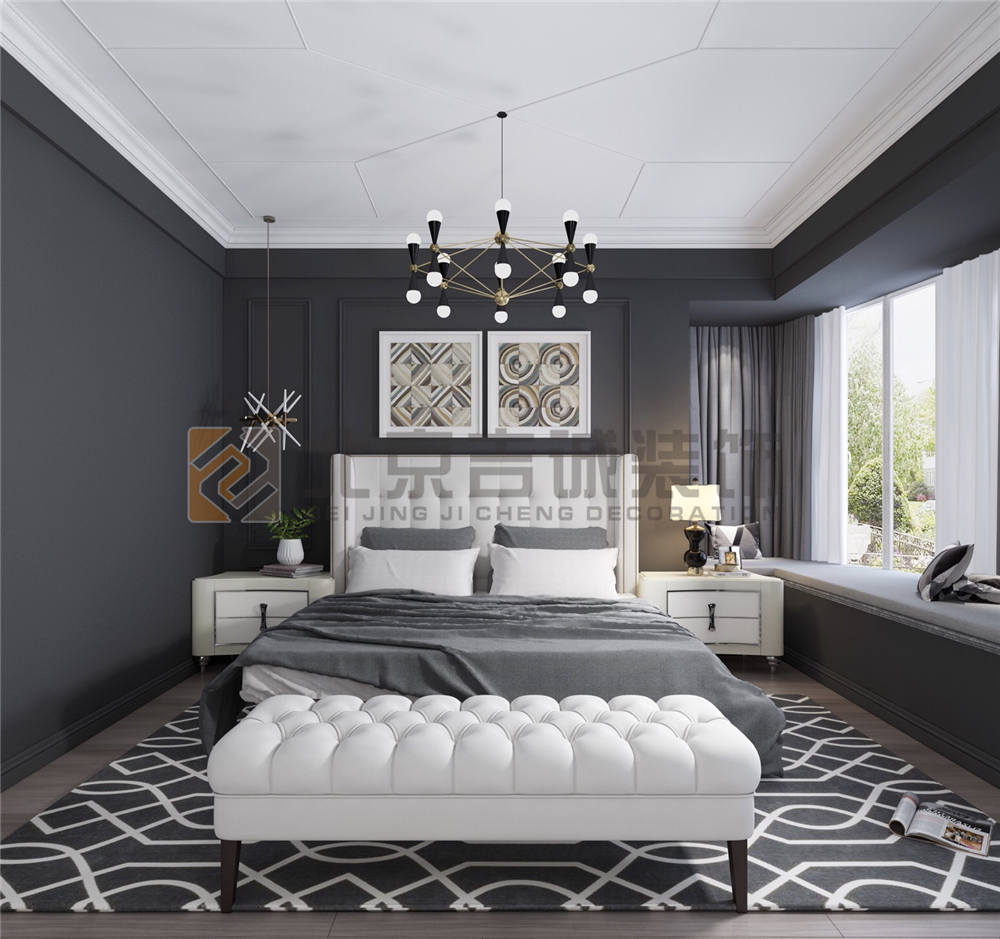 龍湖九里晴川-現(xiàn)代簡約-臥室設計效果圖