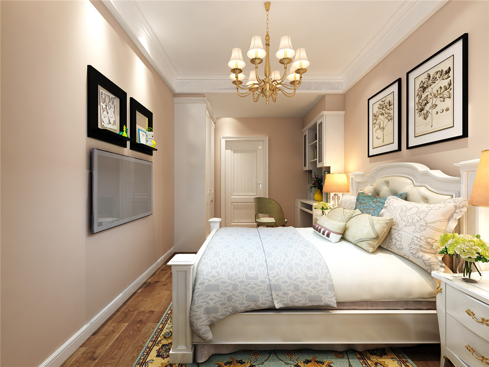 龍湖九里晴川-現(xiàn)代簡約-臥室設計效果圖