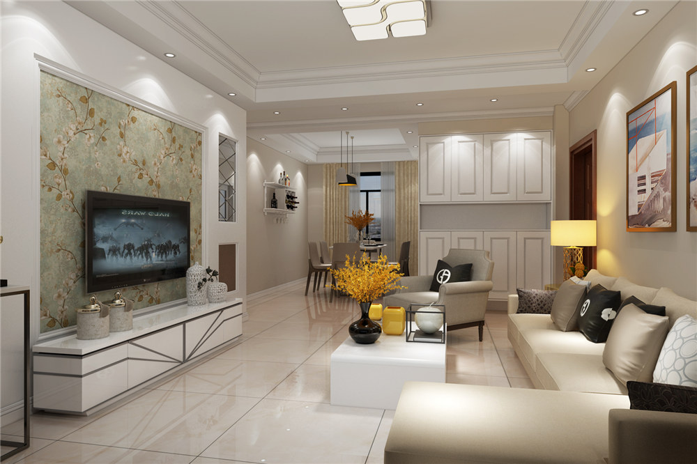 龍湖九里晴川-現(xiàn)代簡約-臥室設計效果圖