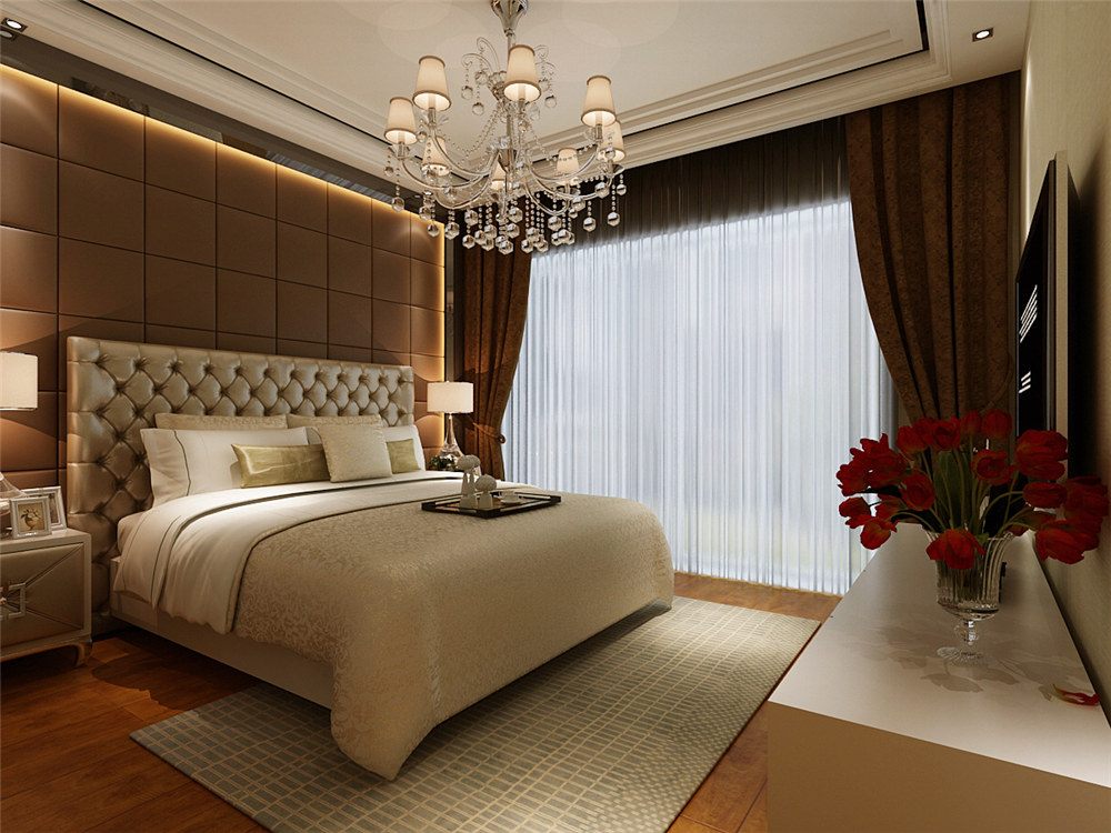 龍湖九里晴川-現(xiàn)代簡約-臥室設計效果圖