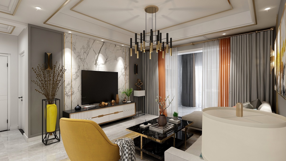 龍湖九里晴川-現(xiàn)代簡約-臥室設(shè)計效果圖