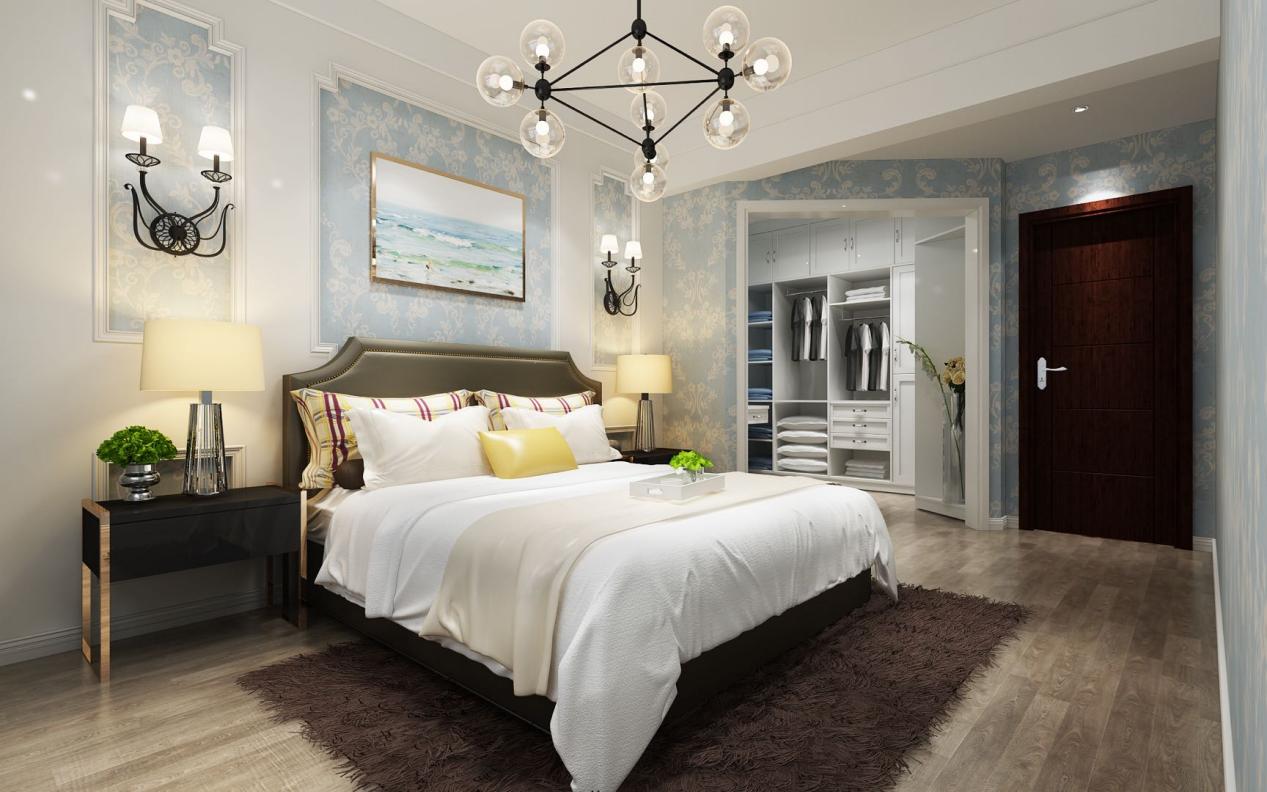 龍湖九里晴川-現(xiàn)代簡(jiǎn)約-臥室設(shè)計(jì)效果圖